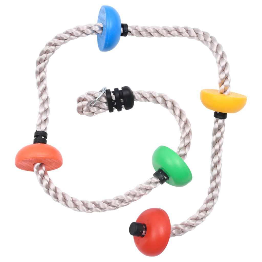 vidaXL Climbing Rope with Platforms 200 cm