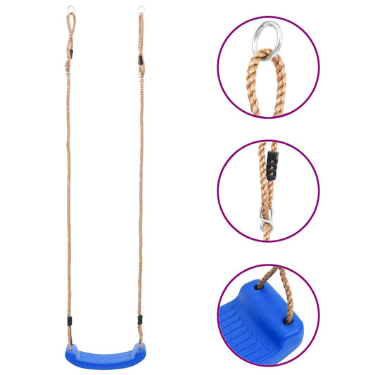 93167 vidaXL Swing Seat for Children Blue