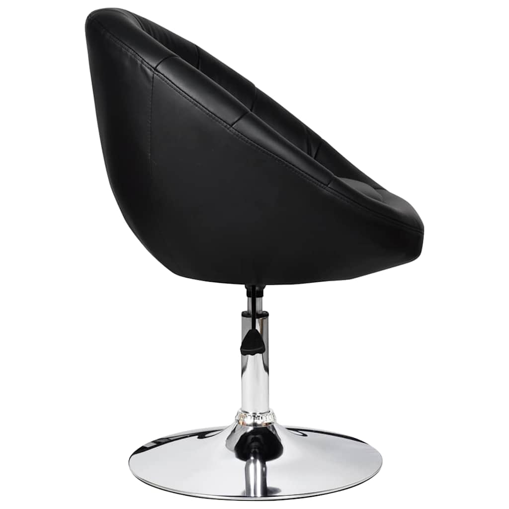 Bar Stools 2 pcs Black Faux Leather