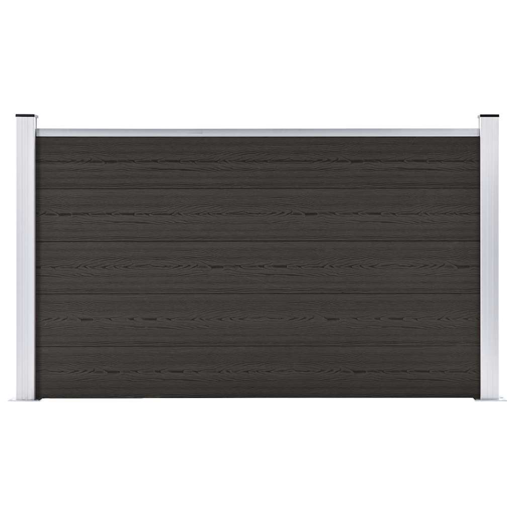 Fence Panel WPC 180x105 cm Black