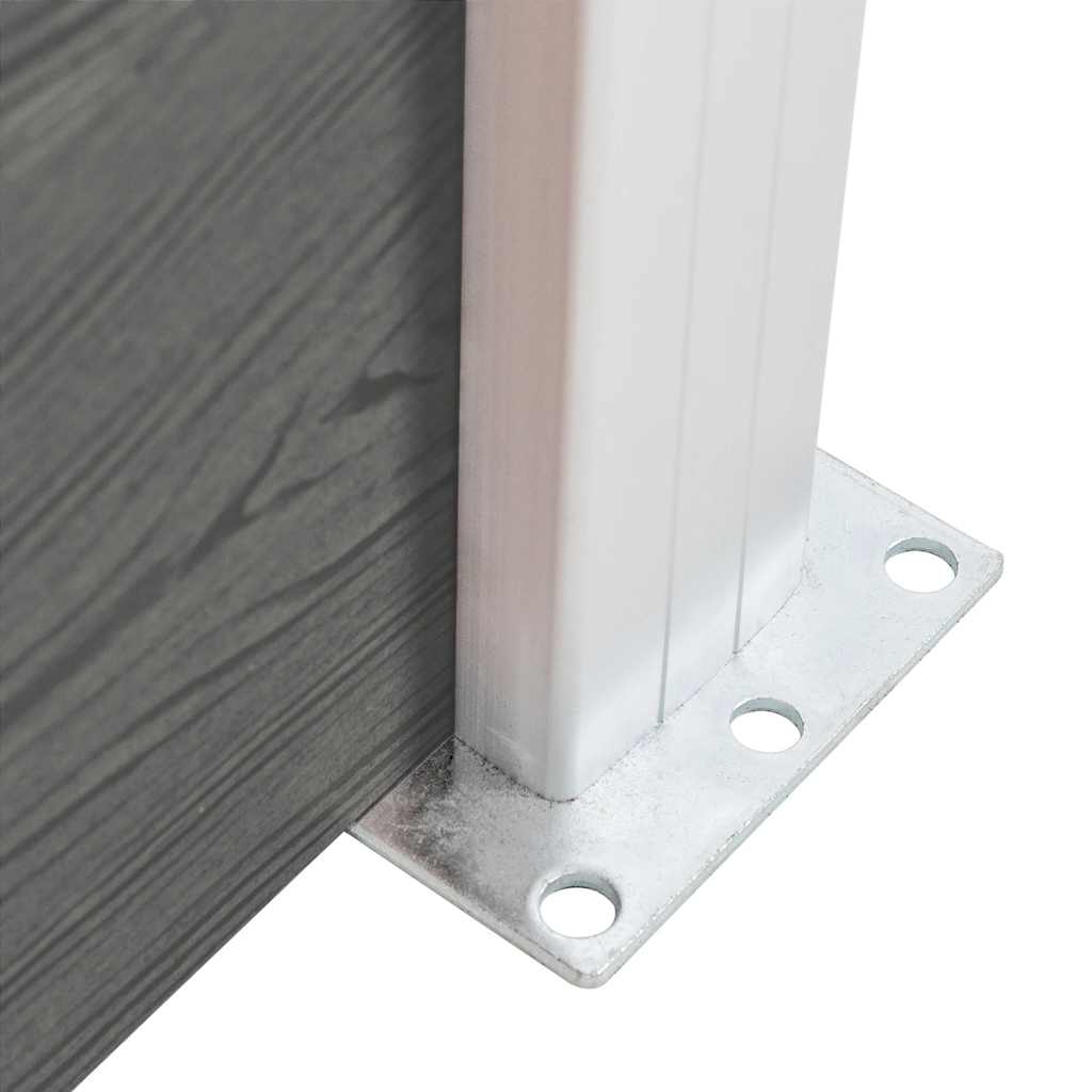 Fence Panel WPC 175x146 cm Grey