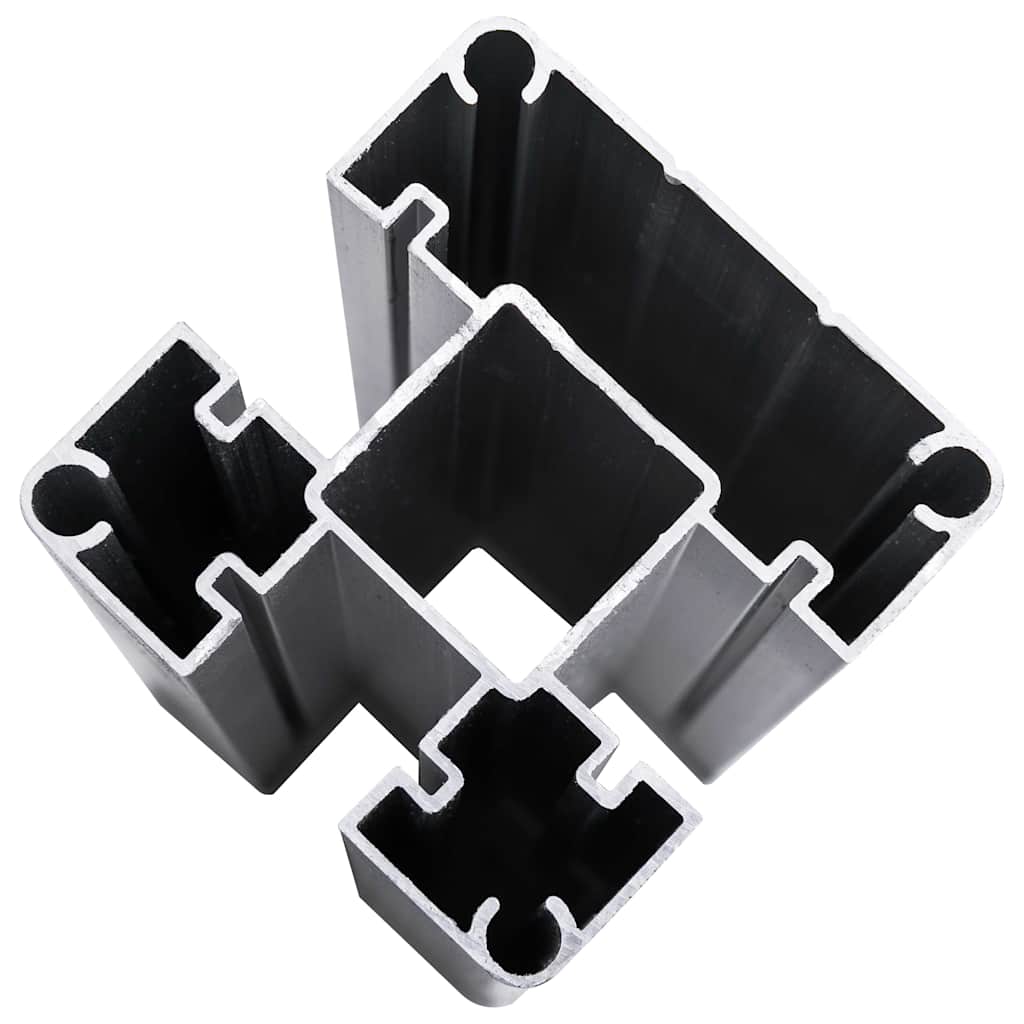 Fence Panel WPC 180x146 cm Black