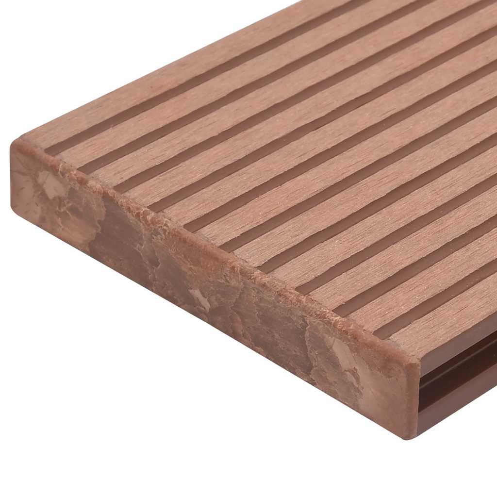 Decking End Caps 10 pcs Brown Plastic