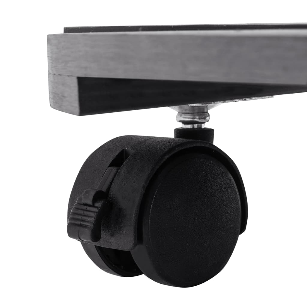 vidaXL Plant Trolleys 2 pcs Grey Ø30x7.5 cm WPC