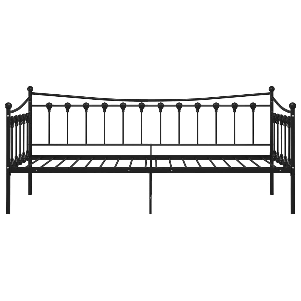 Sofa Bed Frame | Black | Powder-coated metal | 200 x 90 cm