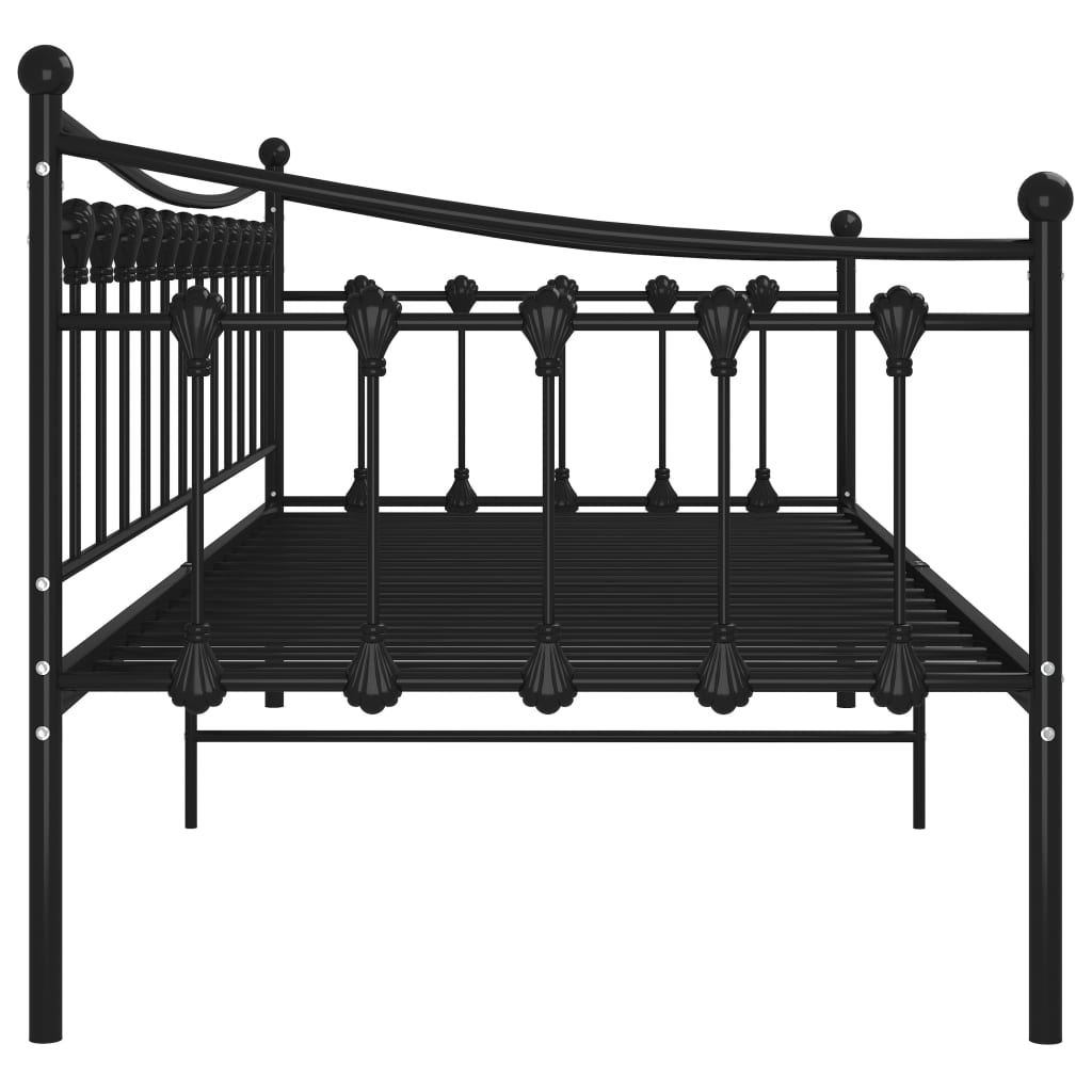 Sofa Bed Frame | Black | Powder-coated metal | 200 x 90 cm