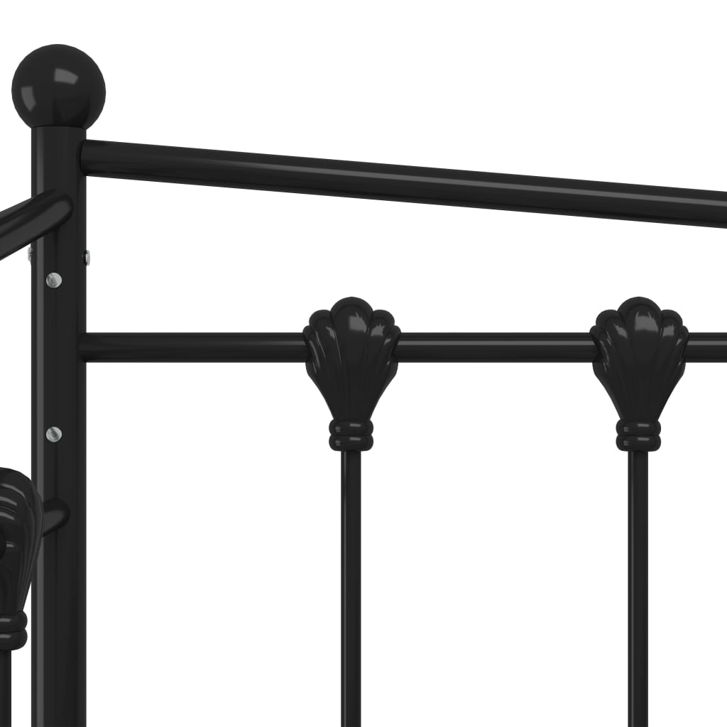 Sofa Bed Frame | Black | Powder-coated metal | 200 x 90 cm