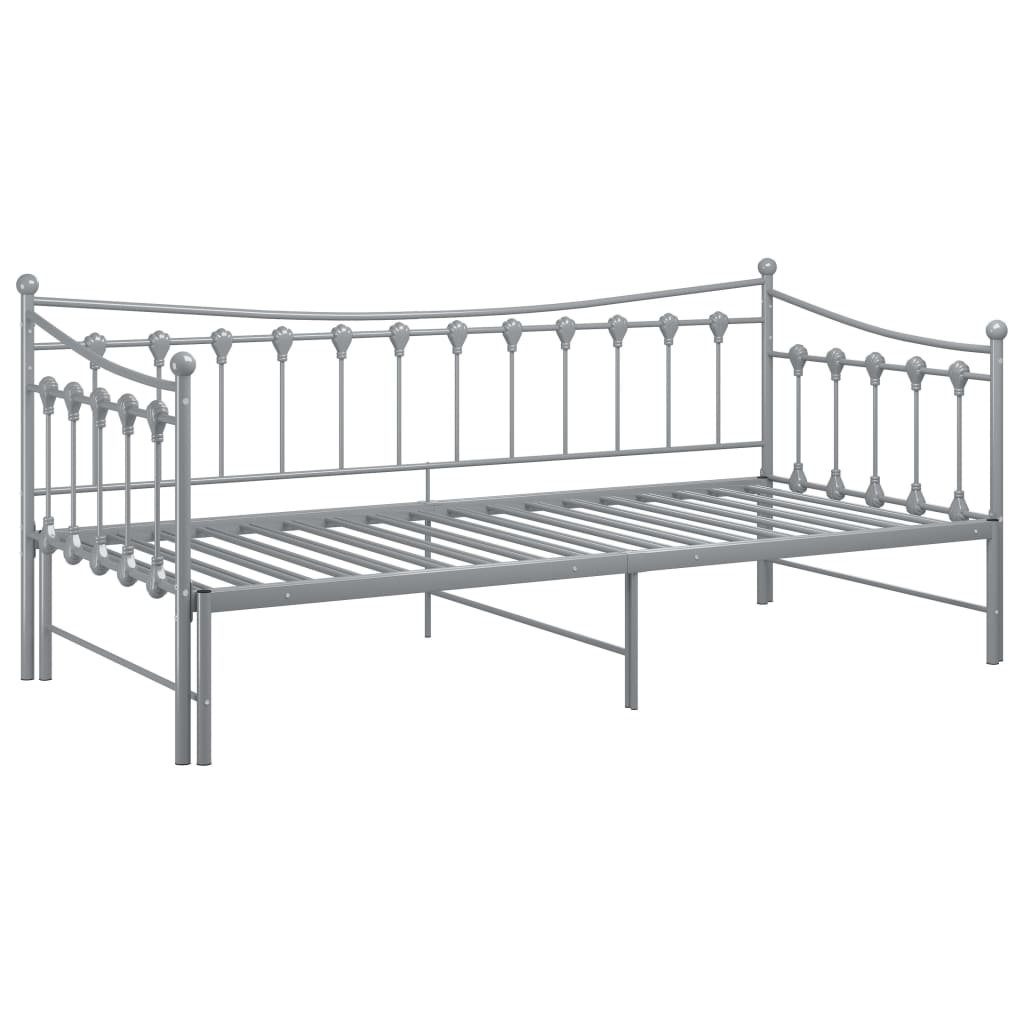 Sofa Bed Frame | Grey | Powder-coated metal | 90x200 cm mattress size