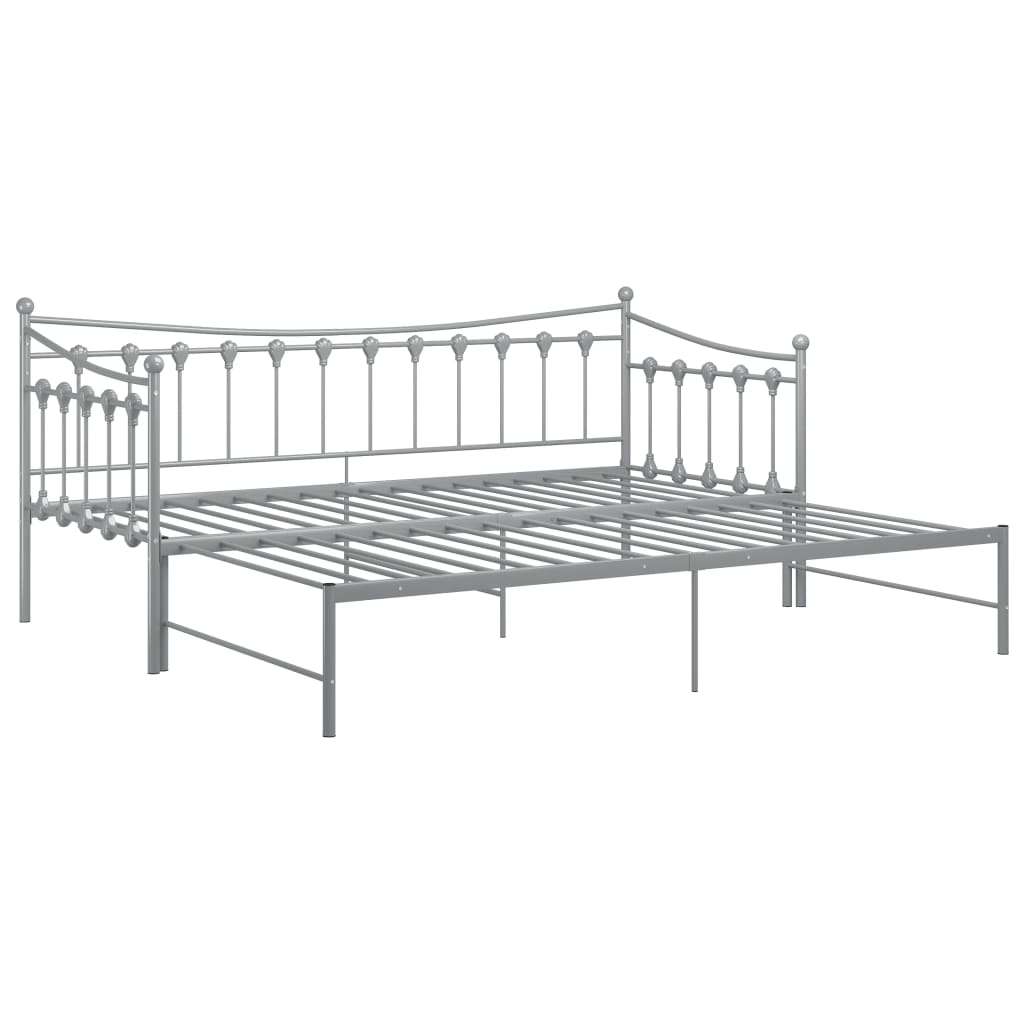 Sofa Bed Frame | Grey | Powder-coated metal | 90x200 cm mattress size