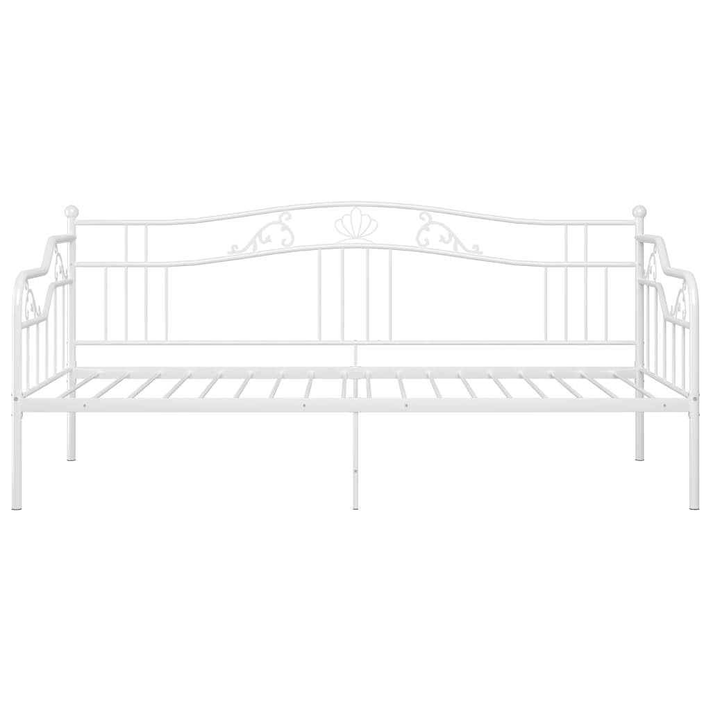 vidaXL Sofa Bed Frame without Mattress White Metal 90x200 cm