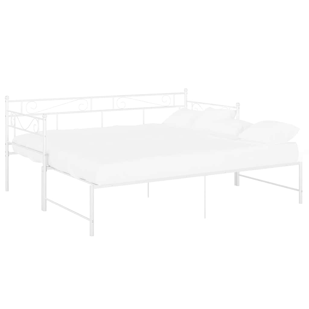 Sofa Bed Frame | White | Powder-coated metal | Standard Single
