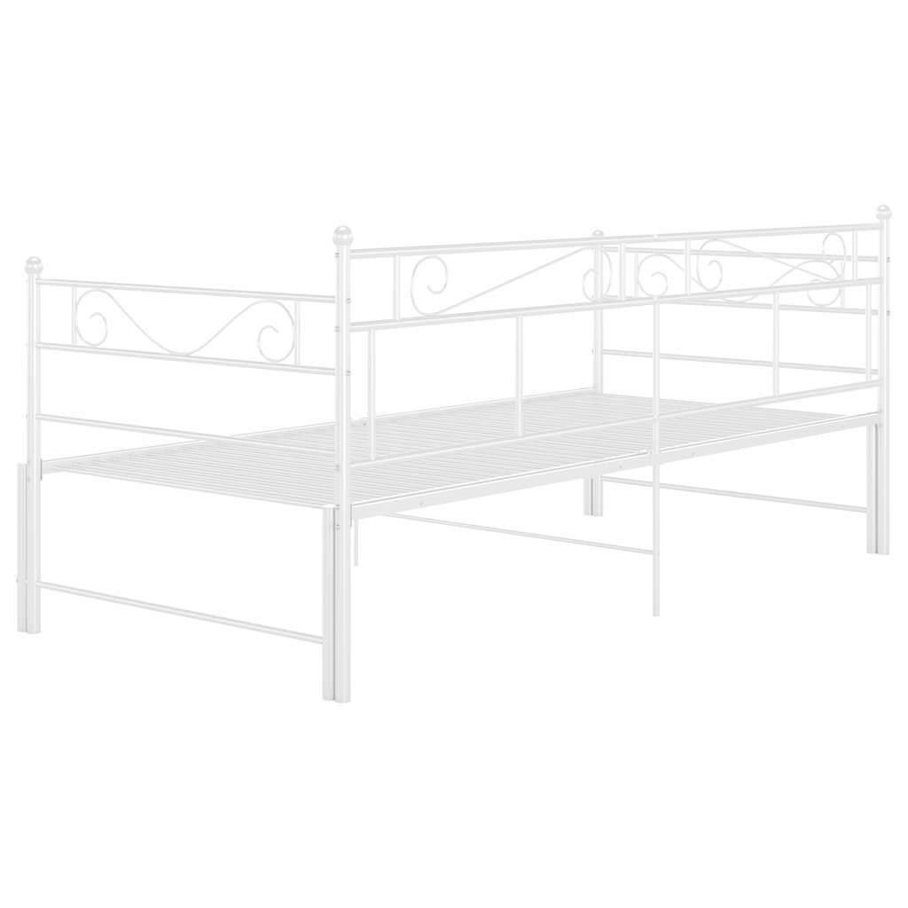 Sofa Bed Frame | White | Powder-coated metal | Standard Single