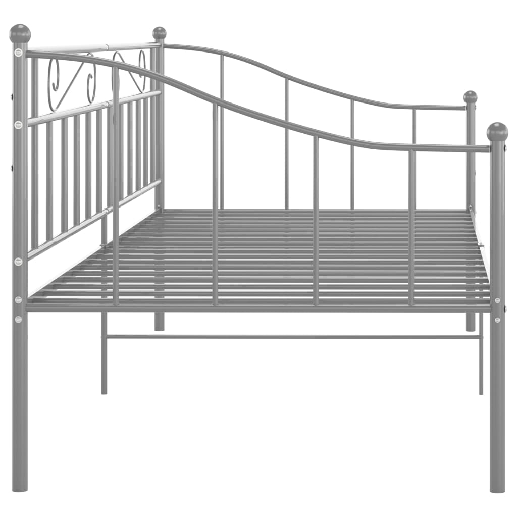 Sofa Bed Frame | Grey | Powder-coated metal | Single
