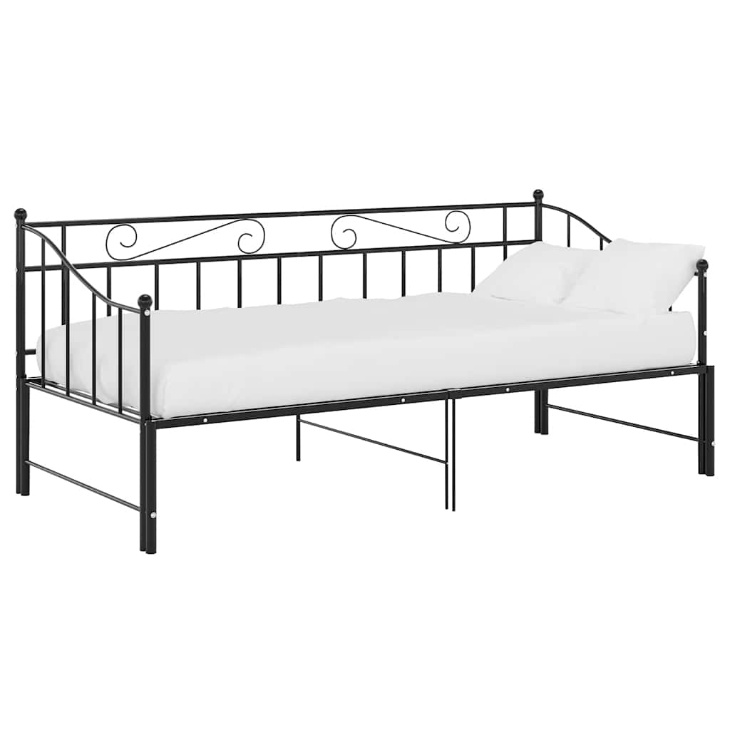 Sofa Bed Frame | Black | Powder-coated metal | Single
