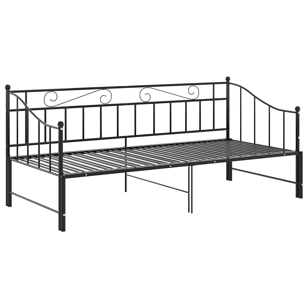 Sofa Bed Frame | Black | Powder-coated metal | Single