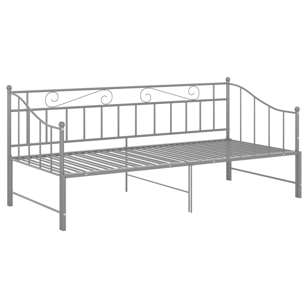 Sofa Bed Frame | Grey | Powder-coated metal | 90x200 cm