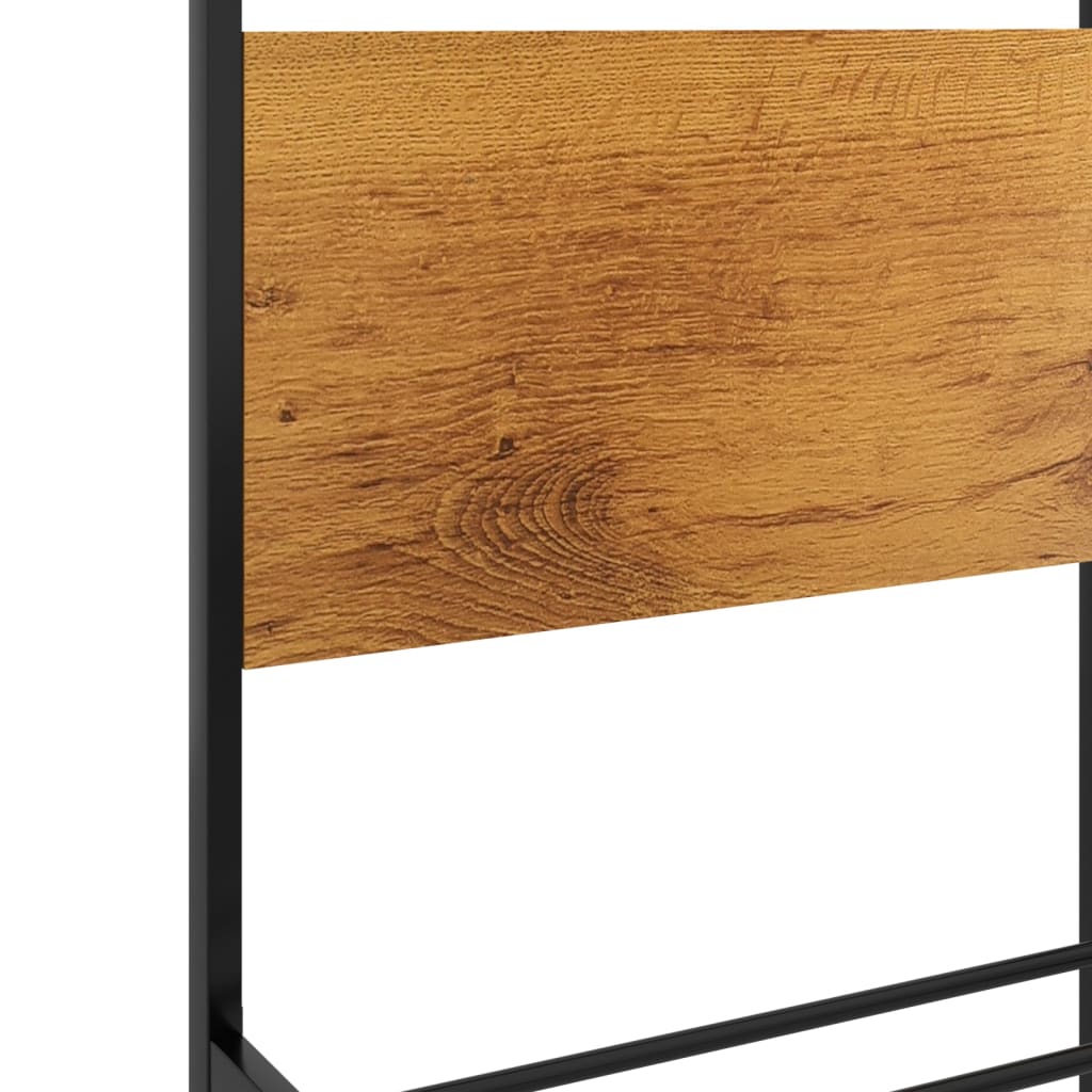 Bed Frame | Black | Powder-coated metal, Melamine coated MDF | Super King