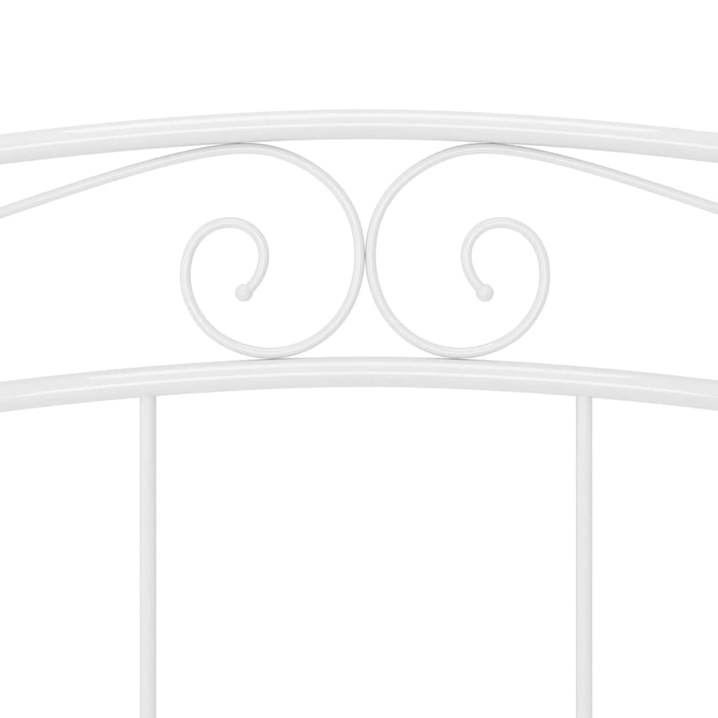 Bed Frame | White | Powder-coated metal | Double | Durable | Bed Frame