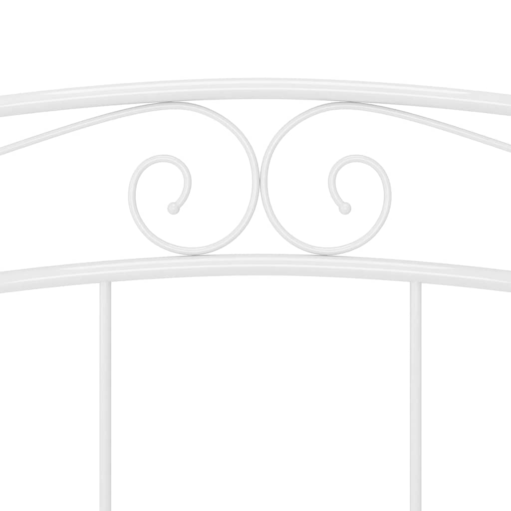 Bed Frame | White | Powder-Coated Metal | Double |  Tough | Bed Frame