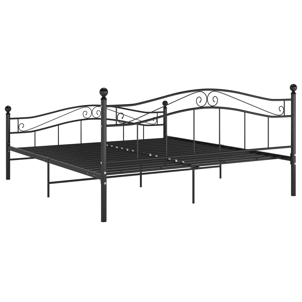 Bed Frame | Black | Powder-coated metal | Super King | Durable
