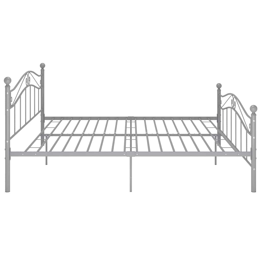 Bed Frame | Grey | Powder-coated metal | Super King | Tough | Bed Frame