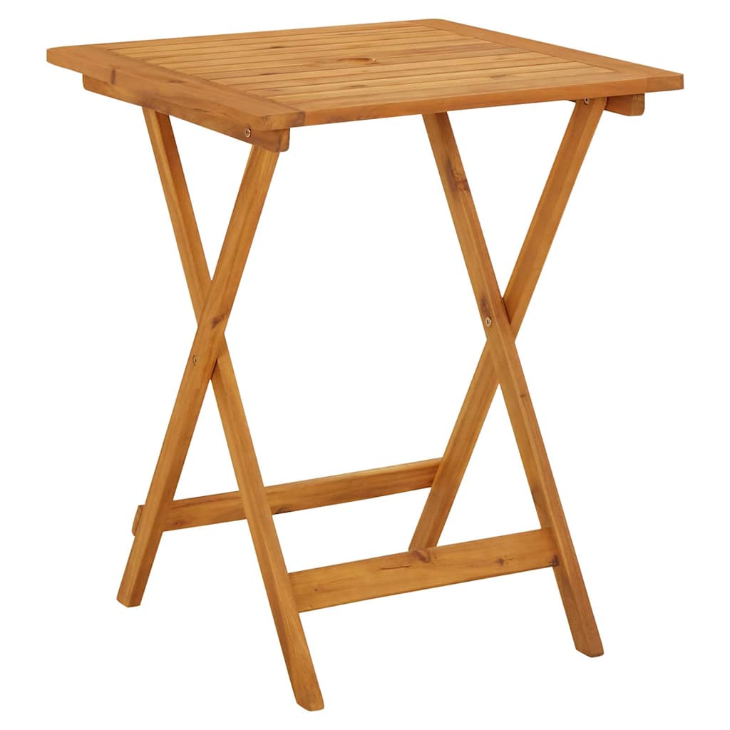 313595 vidaXL Folding Garden Table 60x60x75 cm Solid Acacia Wood