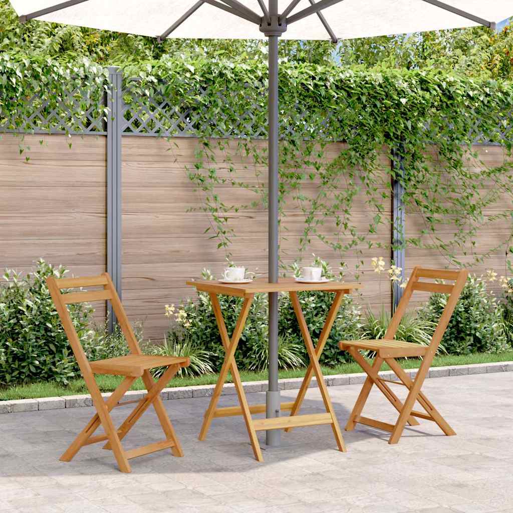 313595 vidaXL Folding Garden Table 60x60x75 cm Solid Acacia Wood