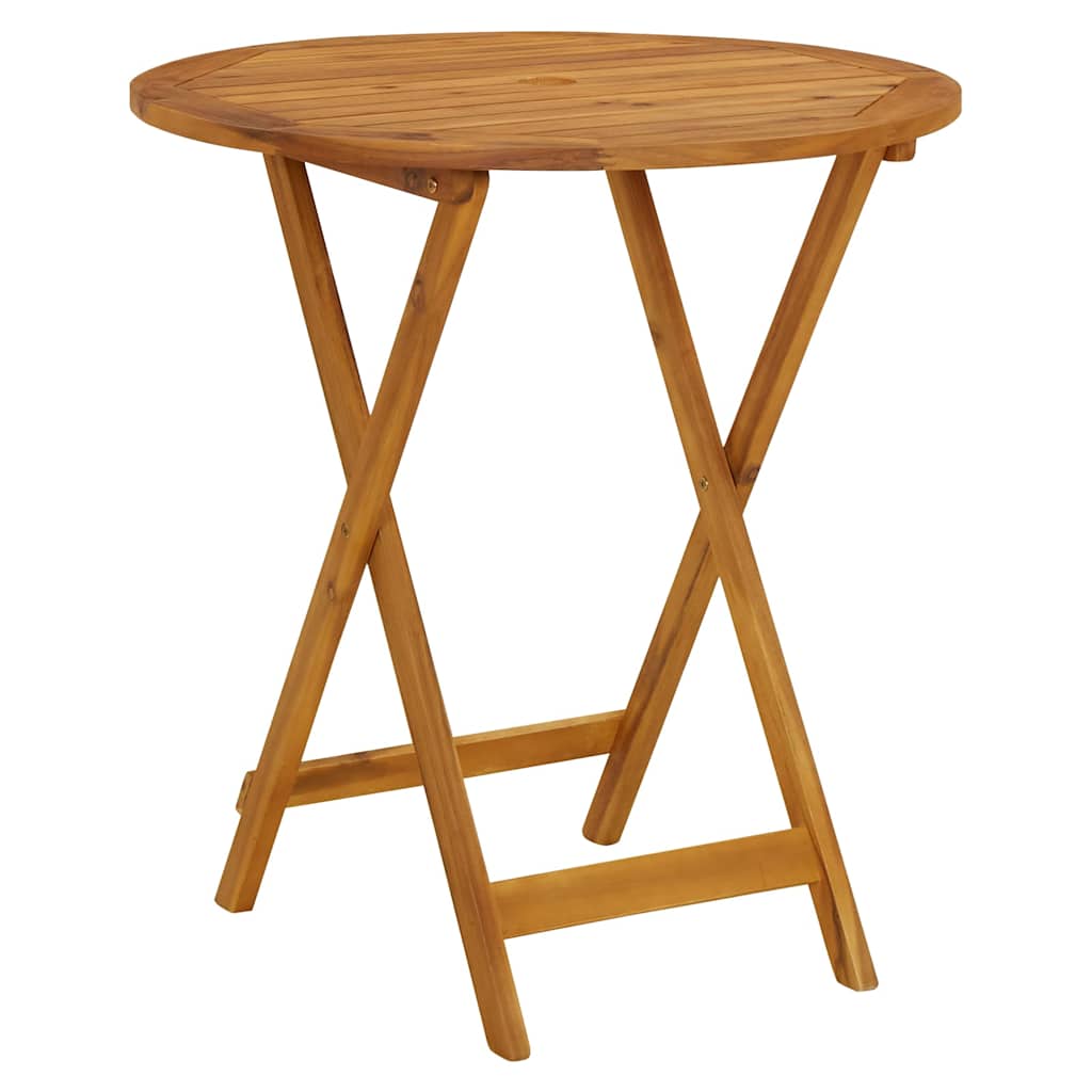 313596 vidaXL Folding Garden Table 70 cm Solid Acacia Wood