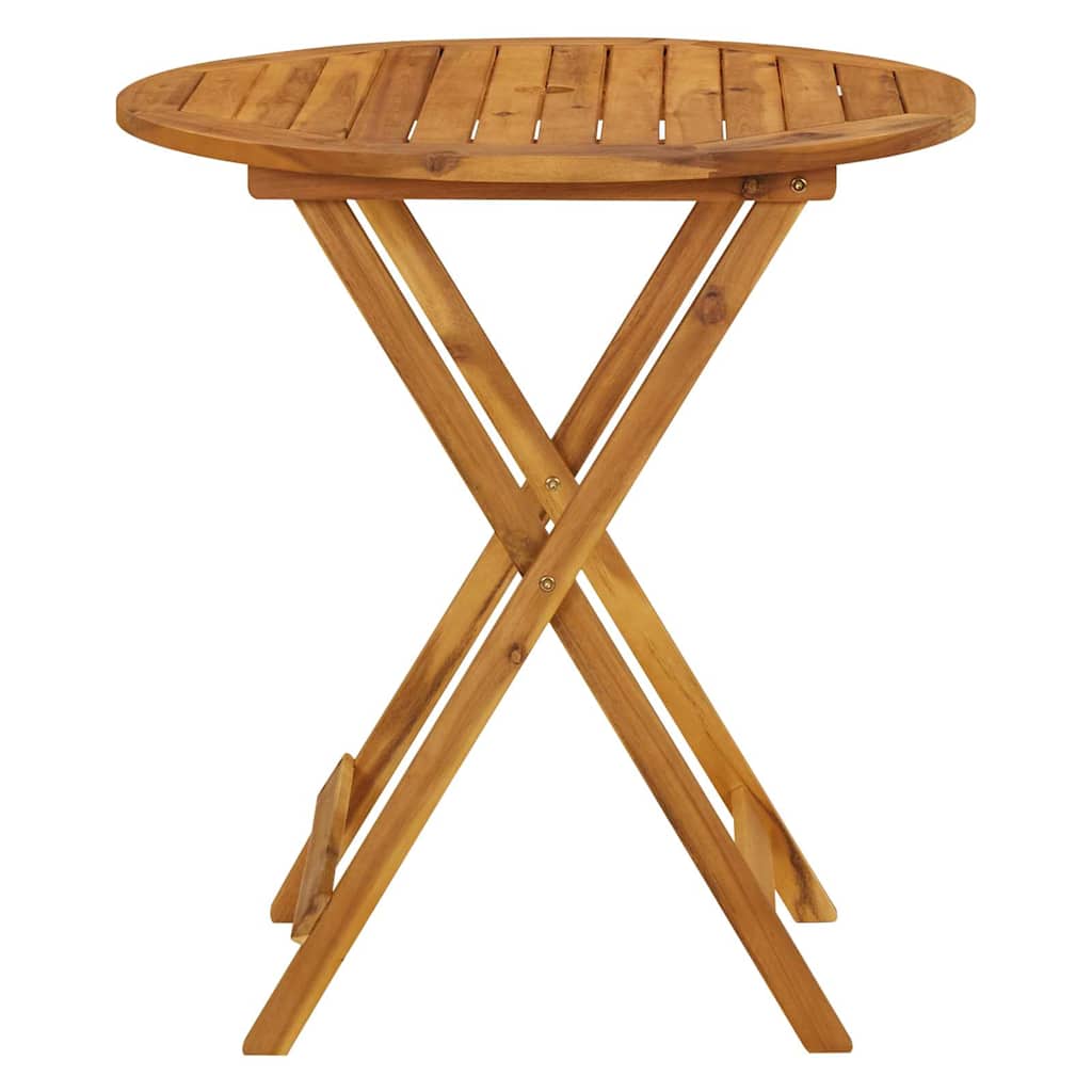313596 vidaXL Folding Garden Table 70 cm Solid Acacia Wood