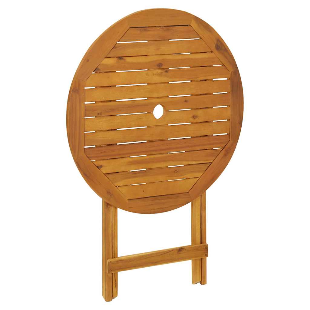 313596 vidaXL Folding Garden Table 70 cm Solid Acacia Wood