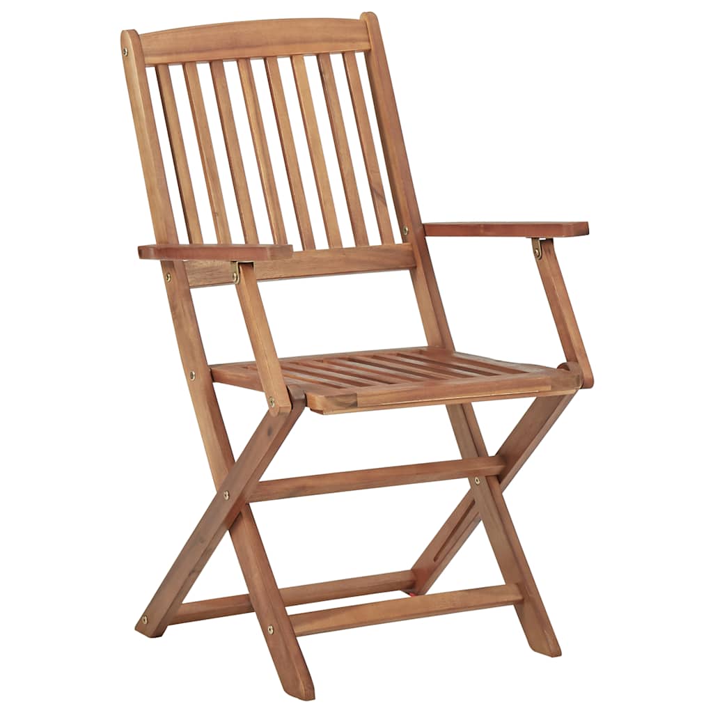 Outdoor Chair | Set of 4 | Natural Acacia | Solid Acacia wood | Standard