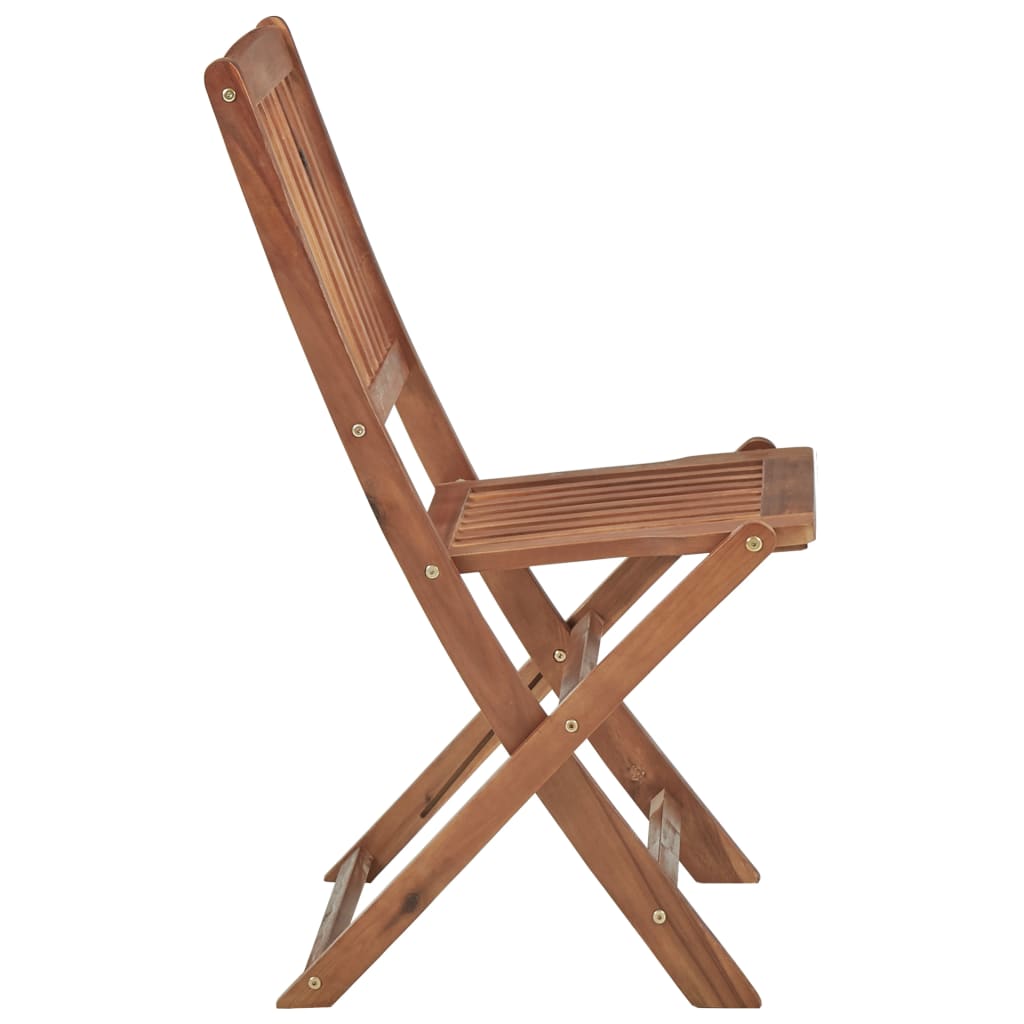 Outdoor Chair | Set of 4 | Natural Wood | Solid Acacia Wood | Standard