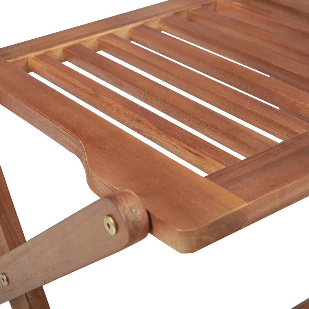 Outdoor Chair | Set of 4 | Natural Wood | Solid Acacia Wood | Standard
