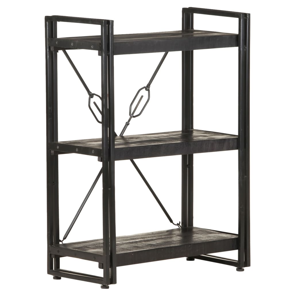 Bookcase | Black | Solid Mango Wood | Medium | Shelving | Bookcase
