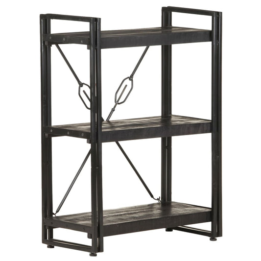 Bookcase | Black | Solid Mango Wood | Medium | Shelving | Bookcase