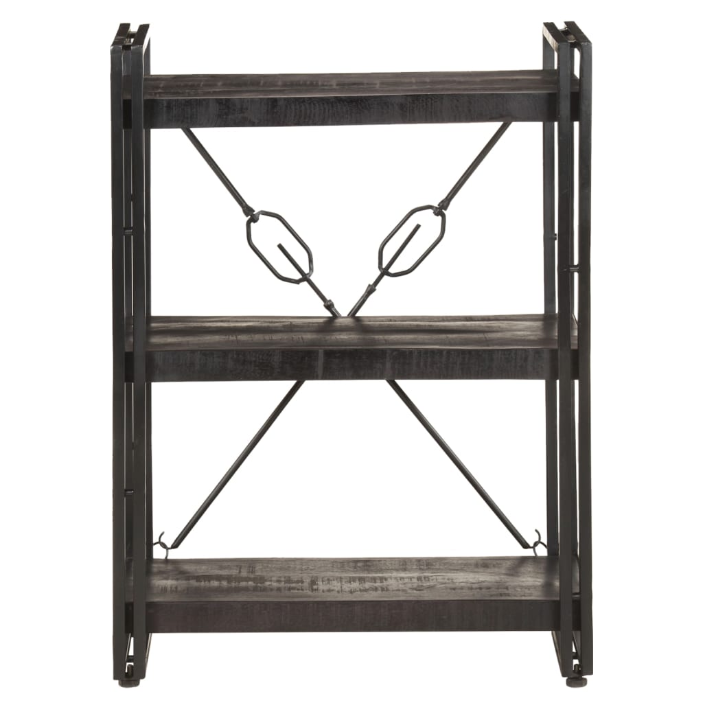 Bookcase | Black | Solid Mango Wood | Medium | Shelving | Bookcase