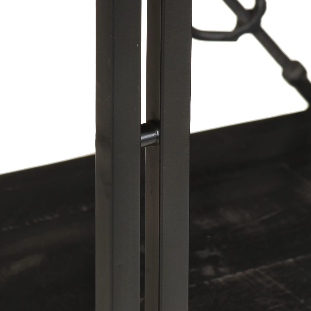 Bookcase | Black | Solid Mango Wood | Medium | Shelving | Bookcase