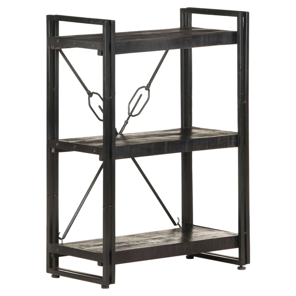 Bookcase | Black | Solid Mango Wood | Medium | Shelving | Bookcase