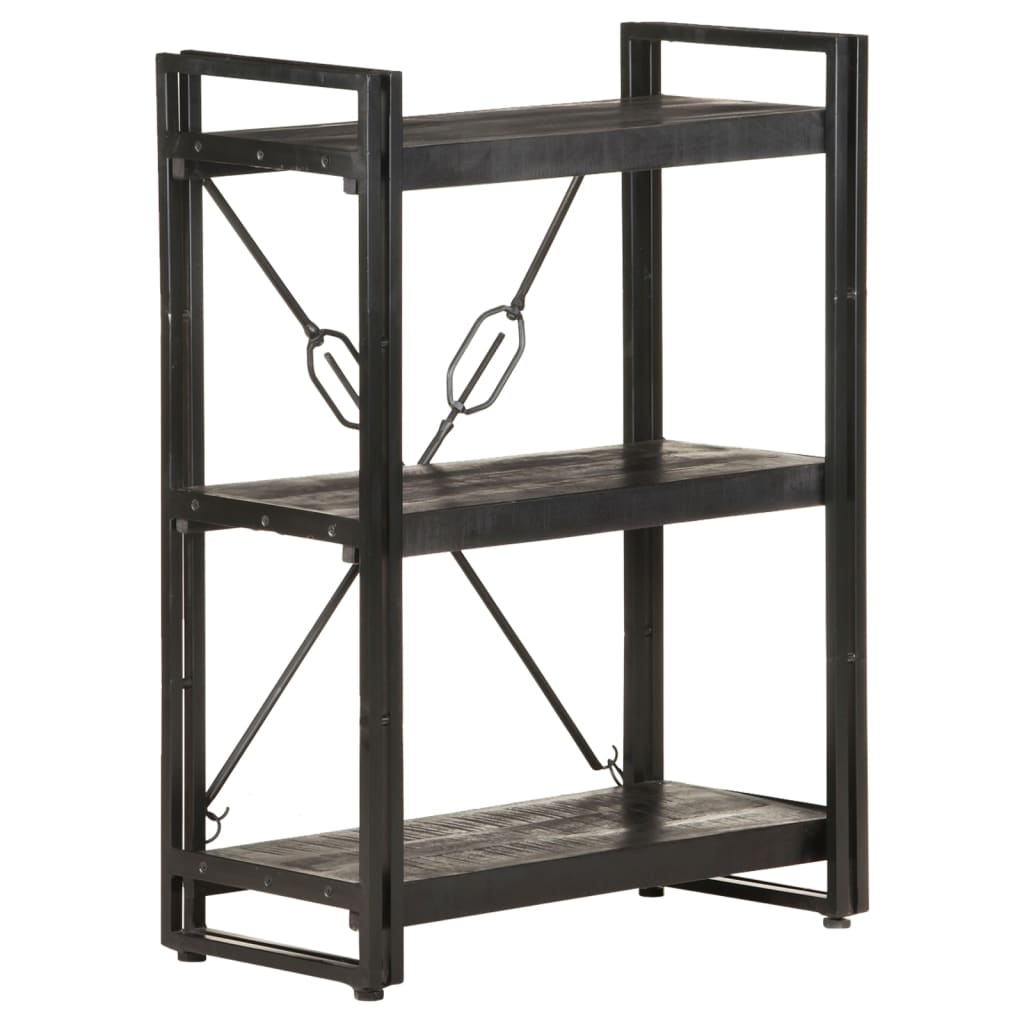 Bookcase | Black | Solid Mango Wood | Medium | Shelving | Bookcase