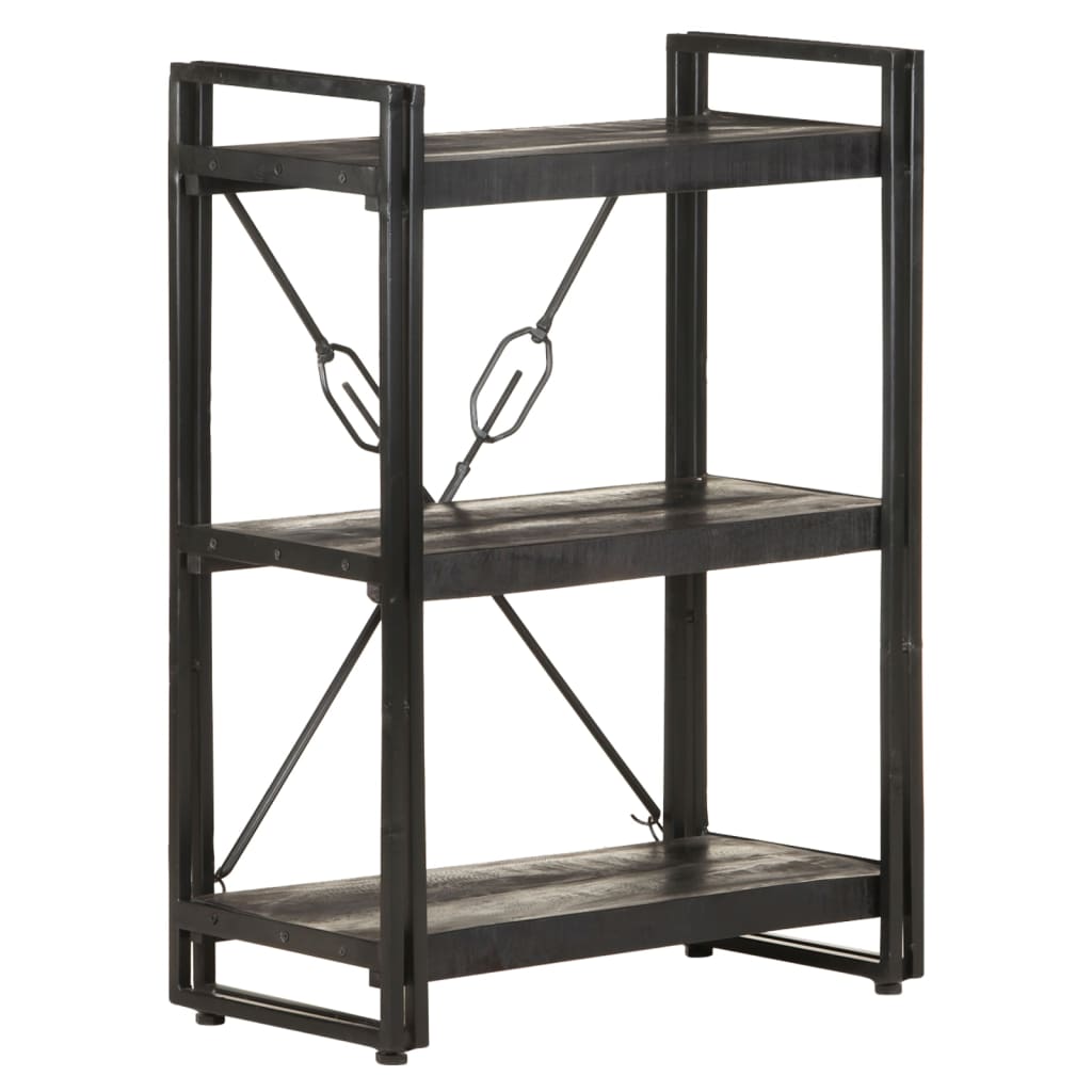 Bookcase | Black | Solid Mango Wood | Medium | Shelving | Bookcase