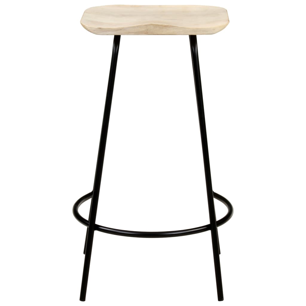 vidaXL Bar Stools 4 pcs Solid Mango Wood