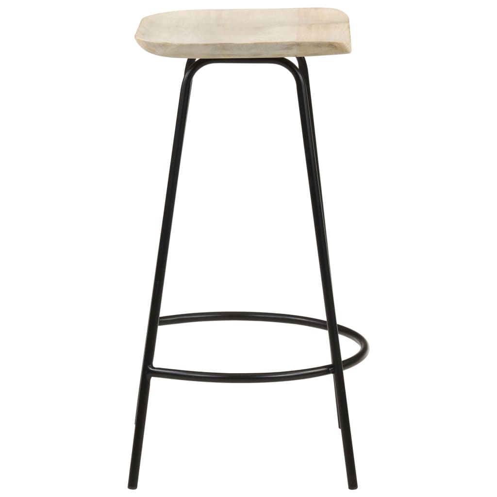 vidaXL Bar Stools 4 pcs Solid Mango Wood