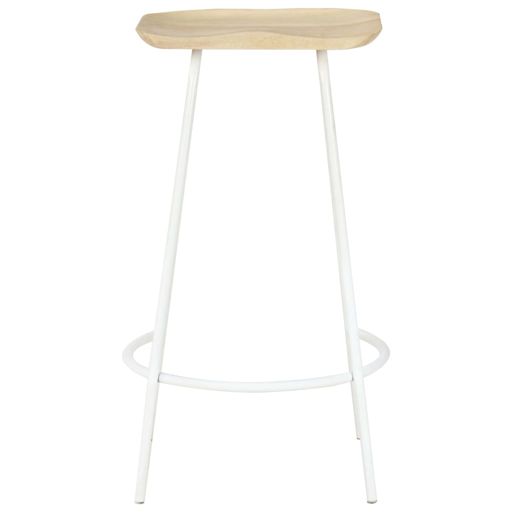 vidaXL Bar Stools 2 pcs Solid Mango Wood