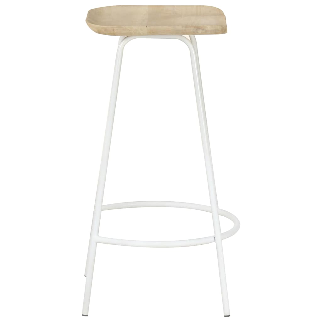 Bar Stools 2 pcs Solid Mango Wood