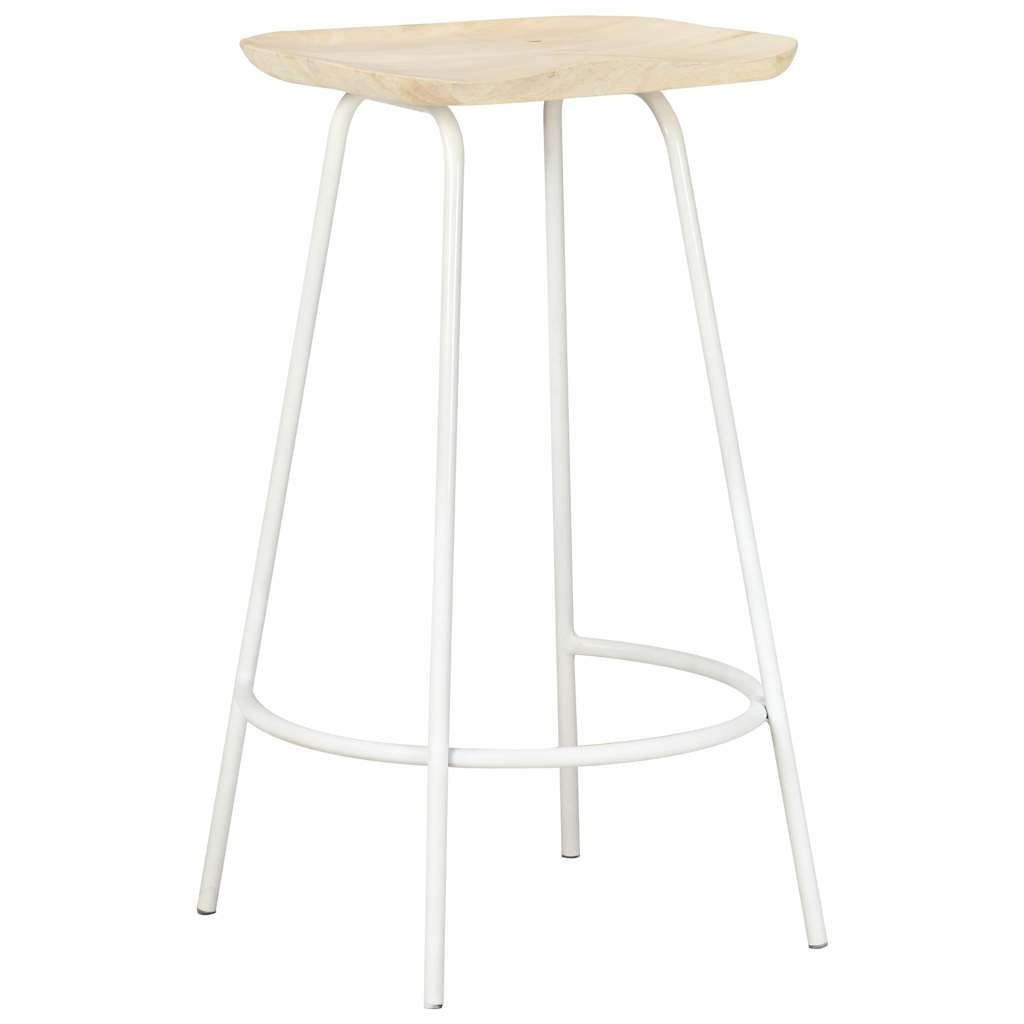 Bar Stools 4 pcs Solid Mango Wood