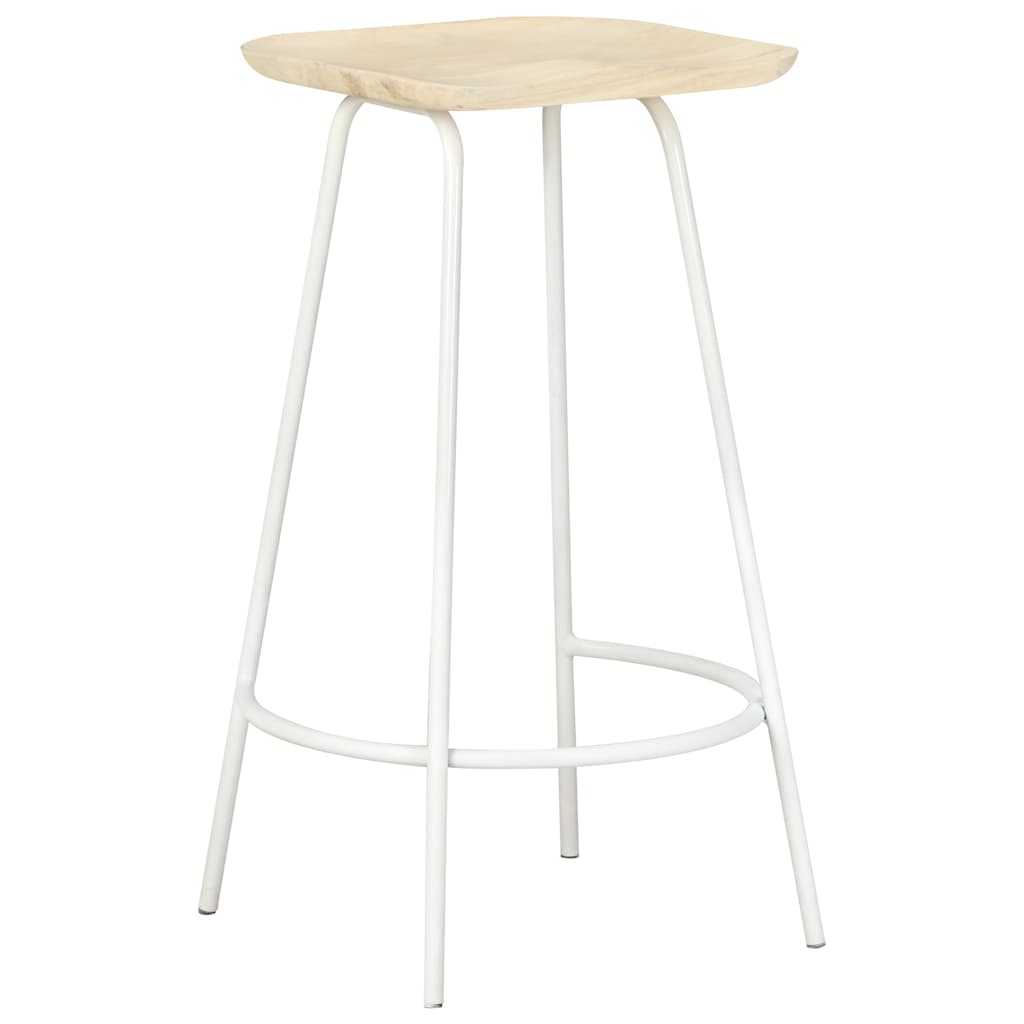 Bar Stools 4 pcs Solid Mango Wood