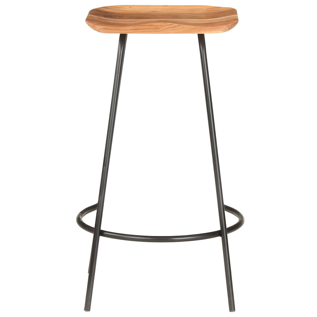 vidaXL Bar Stools 2 pcs Solid Acacia Wood