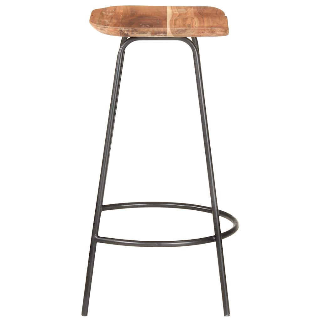 vidaXL Bar Stools 2 pcs Solid Acacia Wood