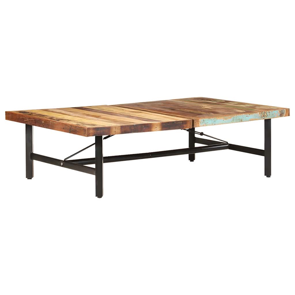 320654 vidaXL Coffee Table 142x90x42 cm Solid Reclaimed Wood