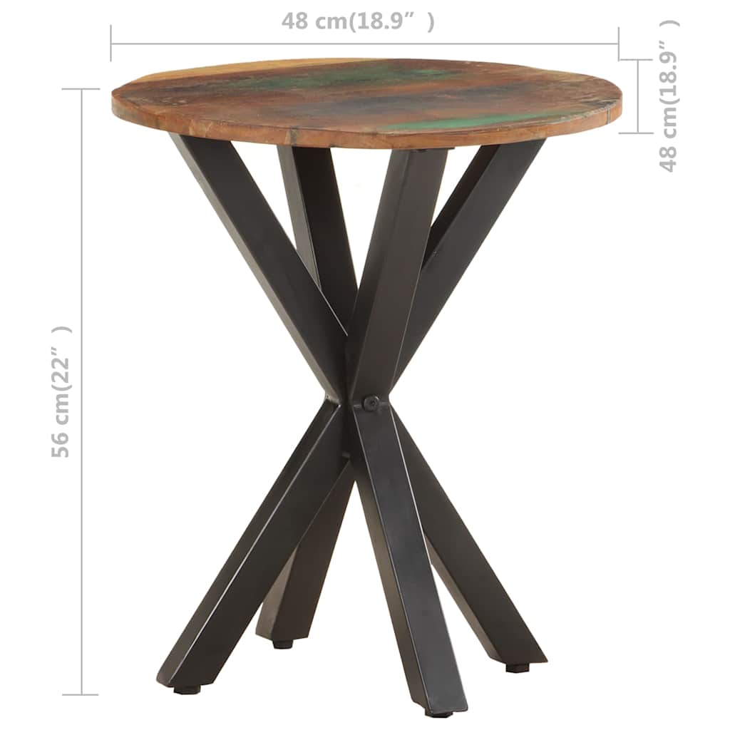 320658 vidaXL Side Table 48x48x56 cm Solid Reclaimed Wood